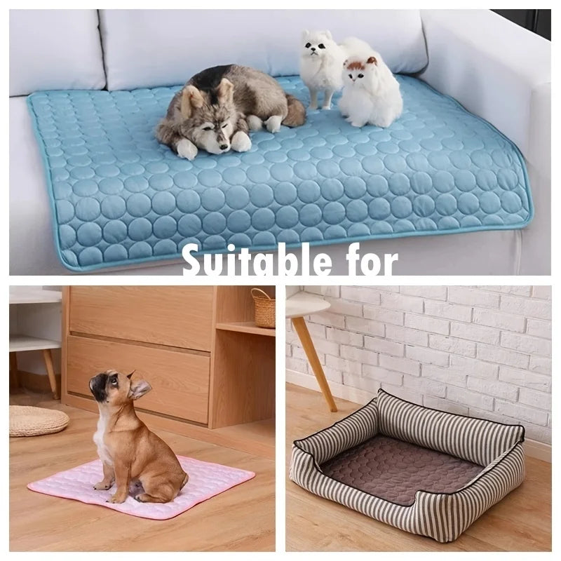Dog Cooling Mat –Cooling Pet Pad for Small & Large Dogs