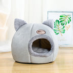 Cat Cave Bed – Cozy Covered Indoor Bed with Cushion