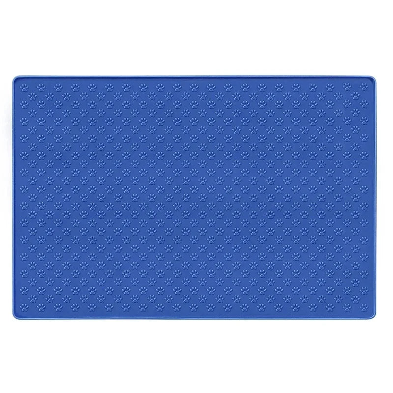 Pet Placemat Cat Dog Drinking Feeding Placemat Feeder Mats Cat Feed Mat Dog Food Bowl Mat Silicone Waterproof Pet Bowl Pad