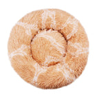 Plush Dog Bed Round Soft Calming Bed for Small Large Dogs & Cats
