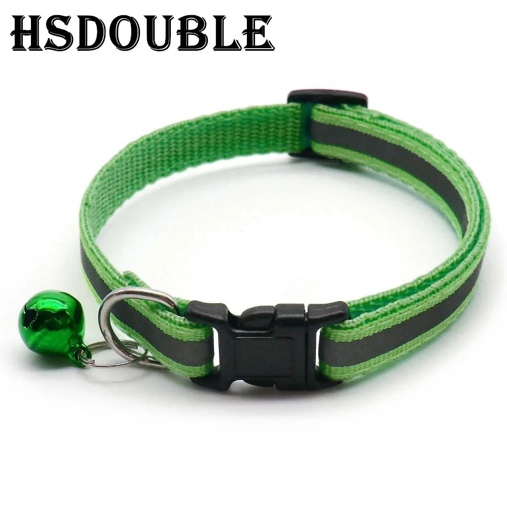 Reflective Cat Collar with Bell, Adjustable Breakaway 2-Pack