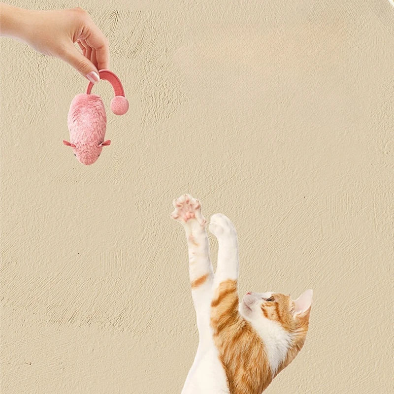 Interactive Cat Toy Mouse – Plush Squeaky Toy