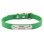 Personalized Dog Collar – Engraved Leather Pet ID Collar