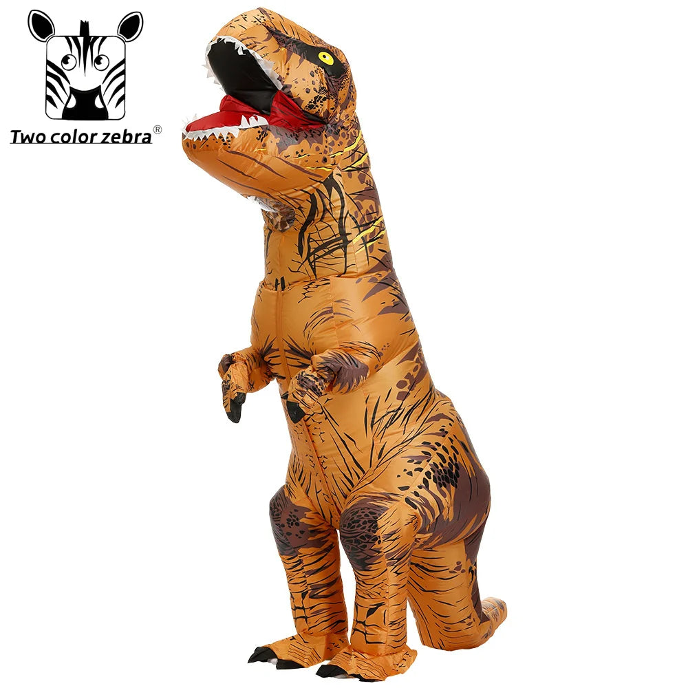 Cosplay T-REX Dinosaur Inflatable Costume Party Costumes Fancy Mascot Anime Halloween Costume For Adult Kids Dino Cartoon