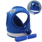 Cat Harness and Leash Set – Adjustable Reflective Mesh Vest