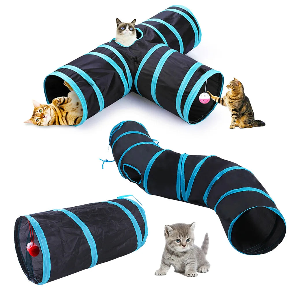 Foldable Cat Tunnel Interactive Indoor Toy