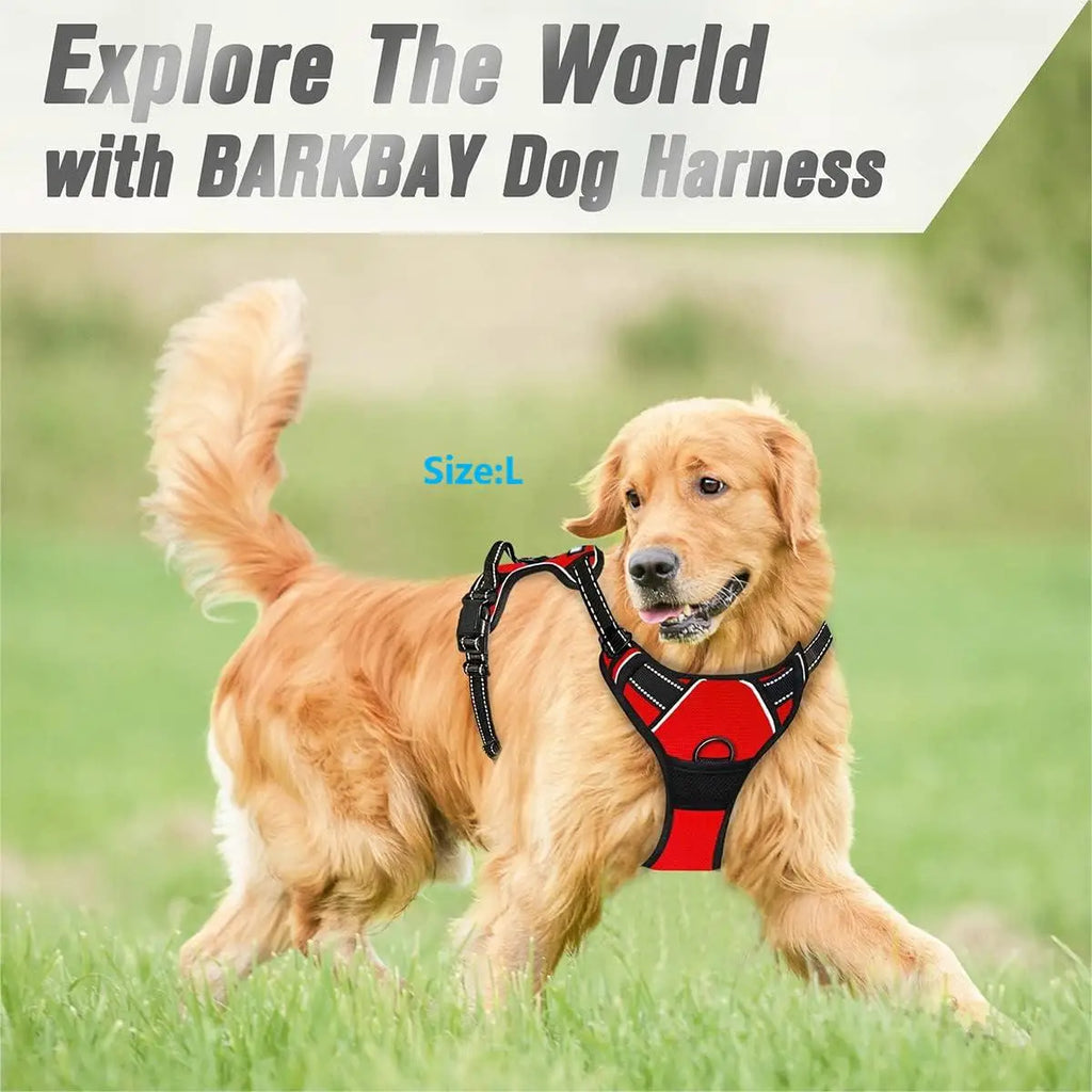 No Pull Dog Harness, Reflective Adjustable Vest for Walking