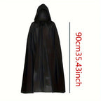 1PC Halloween Party Adult Grim Reaper Black Cloak Festival Costumes Halloween Vampire Wizard Cosplay Costume Props