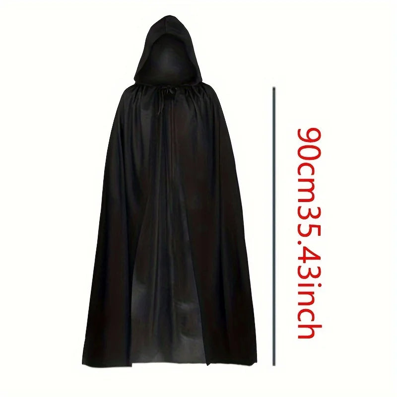 1PC Halloween Party Adult Grim Reaper Black Cloak Festival Costumes Halloween Vampire Wizard Cosplay Costume Props