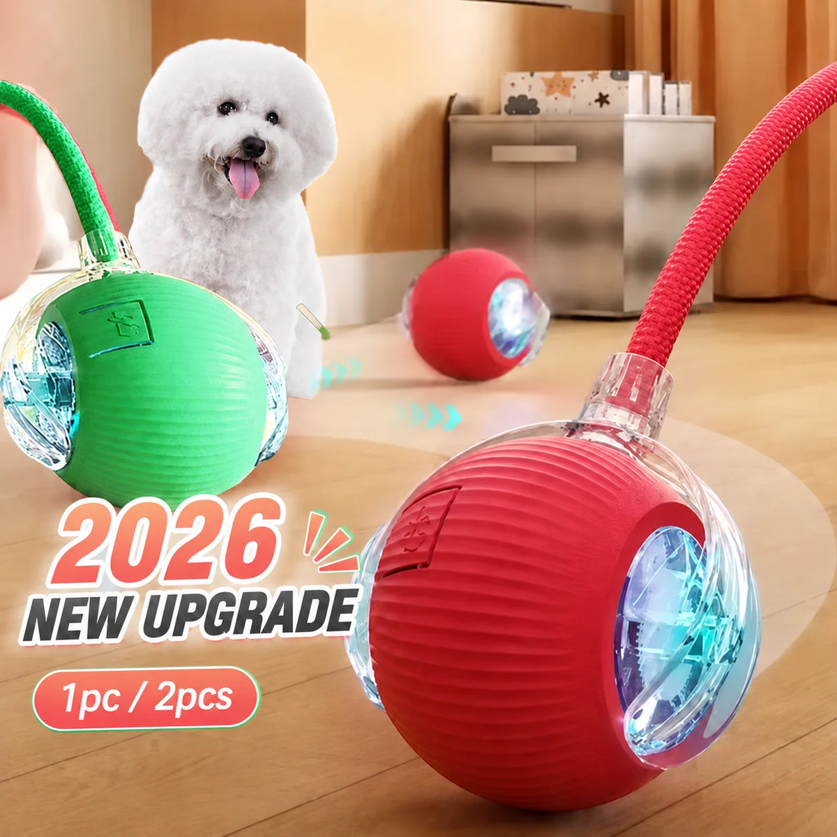 Automatic Dog Ball – Rechargeable Interactive Rolling Toy