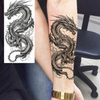 1 Sheet Evil Grim Reaper Skull Temporary Tattoos For Men Women Waterproof Fake Tattoos 3D Dragon Scorpion Warrior Tatoo Stickers