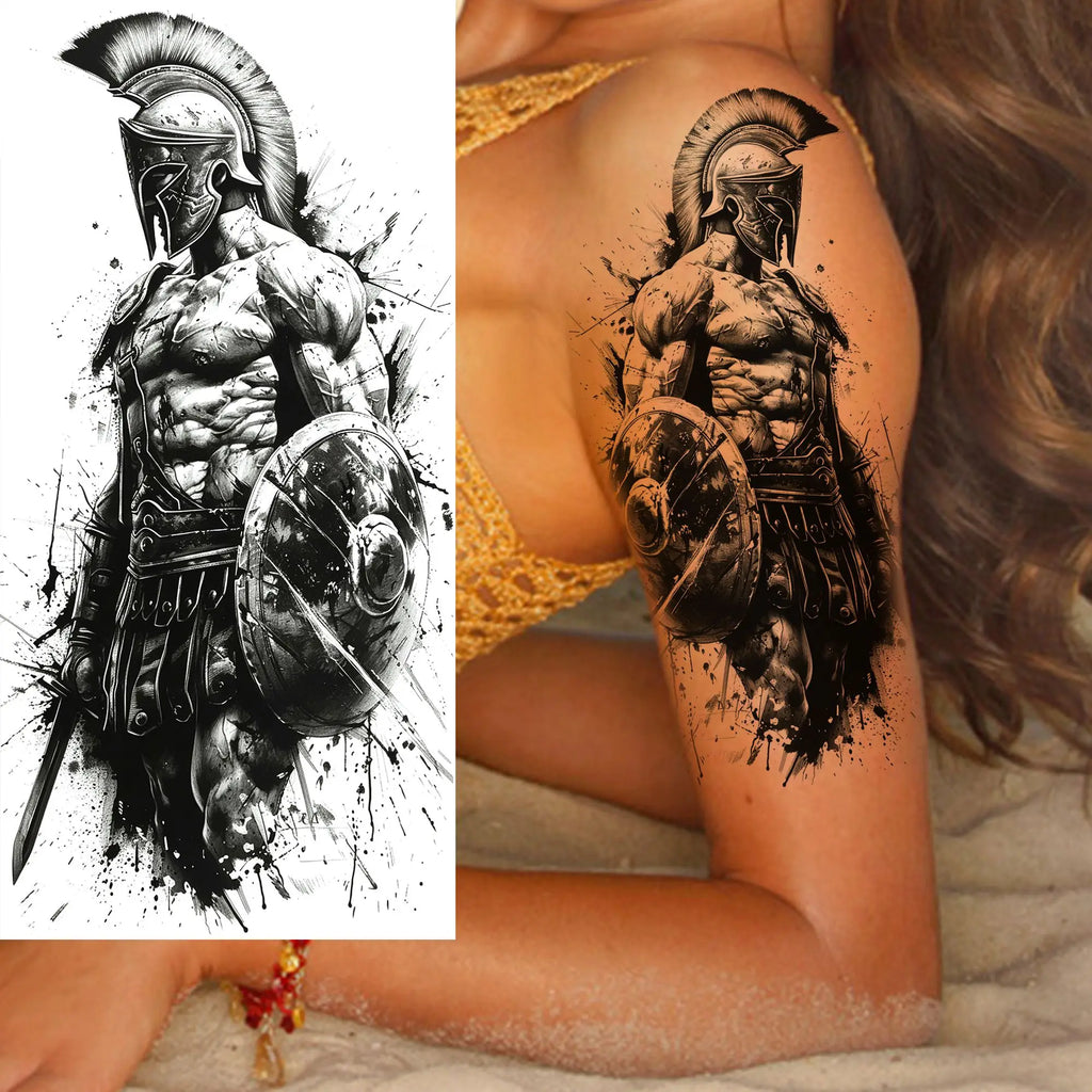 1 Sheet Evil Grim Reaper Skull Temporary Tattoos For Men Women Waterproof Fake Tattoos 3D Dragon Scorpion Warrior Tatoo Stickers