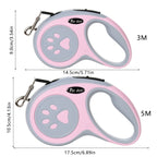 Retractable Dog Leash – 3M/5M Nylon Lead for Outdoor Walking