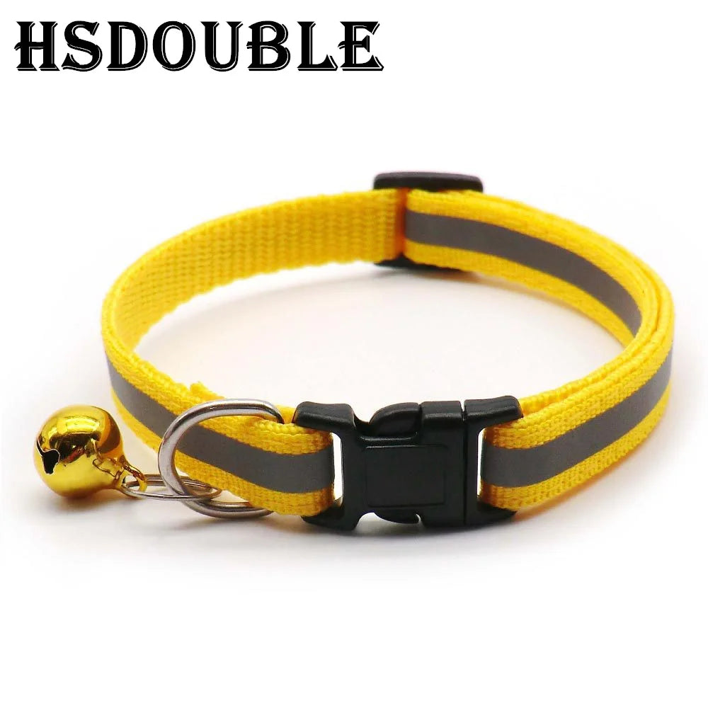 Reflective Cat Collar with Bell, Adjustable Breakaway 2-Pack