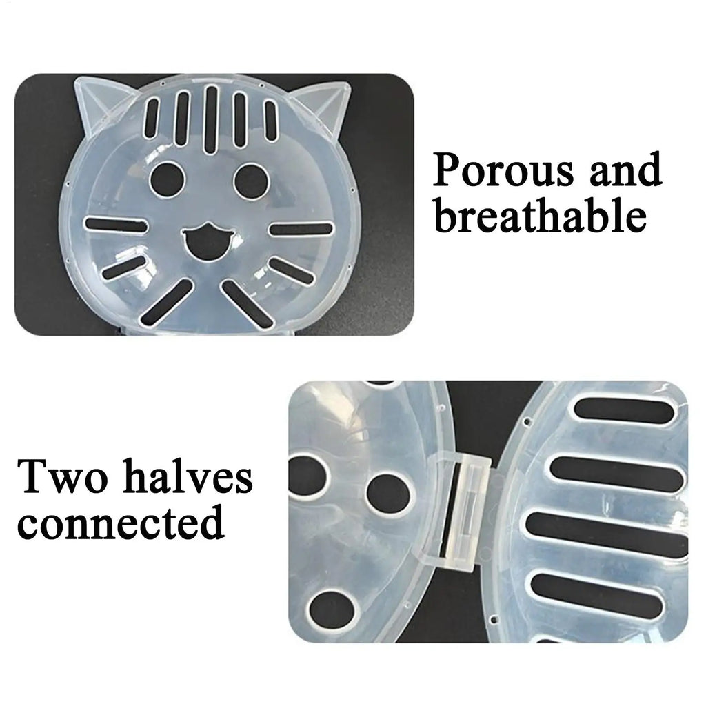 Cat Muzzle – Breathable Transparent Muzzle for Grooming