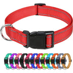 Reflective Dog Collar, Adjustable Nylon Safety Collar for Small Dogs