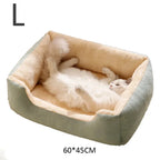 Plush Cat Bed Soft Cushion Pet Bed for Cats & Small Dogs