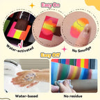 26 Colors Body Paint Set with Brushes and Stickers Water-Soluble UV Luminous Face Body Paint Art for Stage Performances Makeup