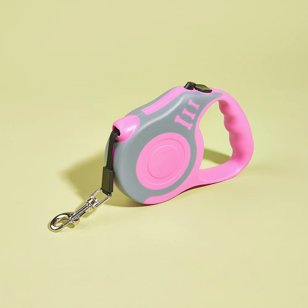 Retractable Dog Leash, 3M 5M Nylon Lead for Dogs & Cats