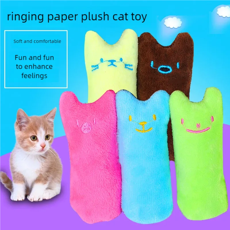 Catnip Cat Toy Plush Interactive Chew Toy for Kittens and Adult Cats