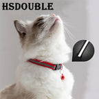 Reflective Cat Collar with Bell, Adjustable Breakaway 2-Pack