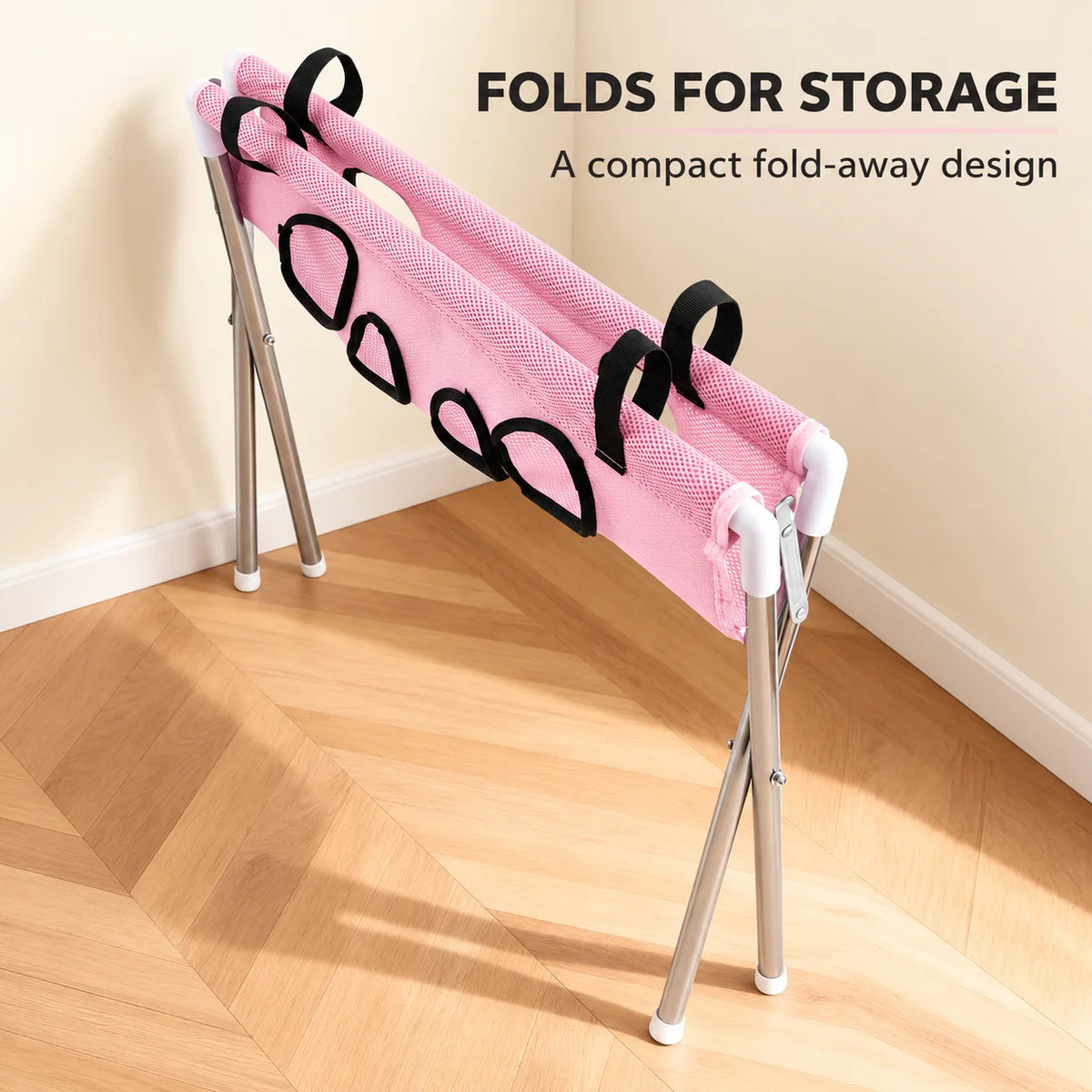 Foldable Pet Grooming Table Adjustable Dog Cat Hair Brushing Bath Stand Multi-Hole Non-Slip Portable Grooming Platform