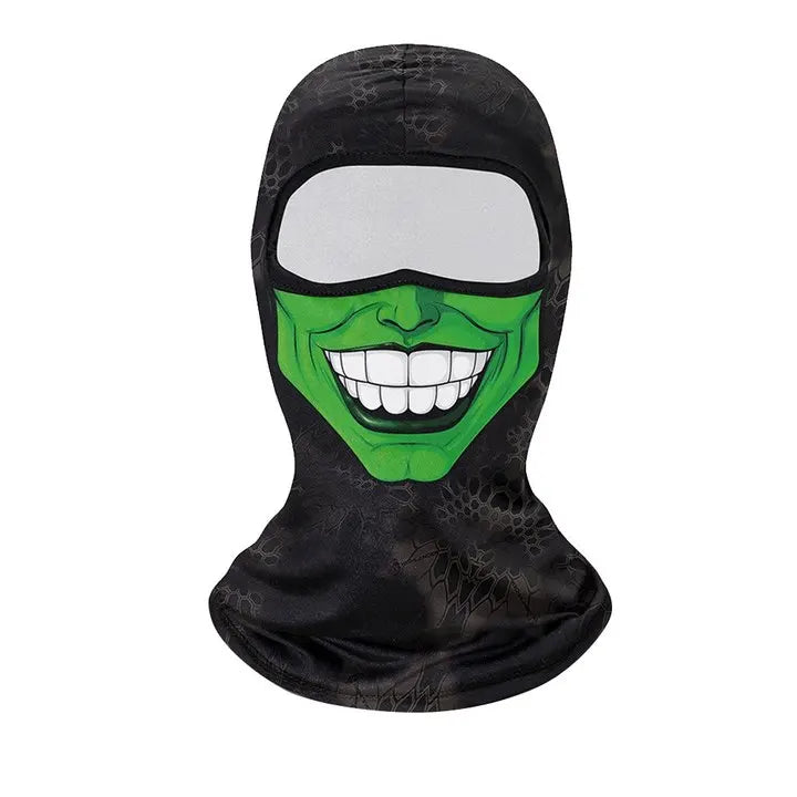 1pc Balaclava Face Mask Clown Ghost Skull Mask, Breathable Windproof, UV Sun Dust Protective Full Face Cover For Summer Sprin