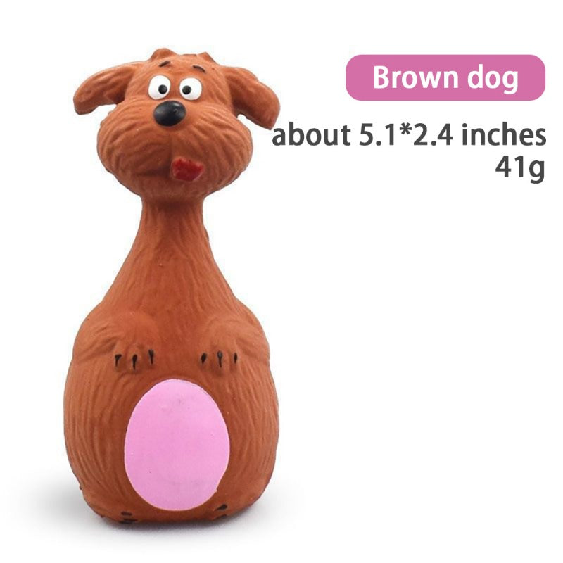 Dog Squeaky Chew Toy – Rubber Dental Toy for Dogs