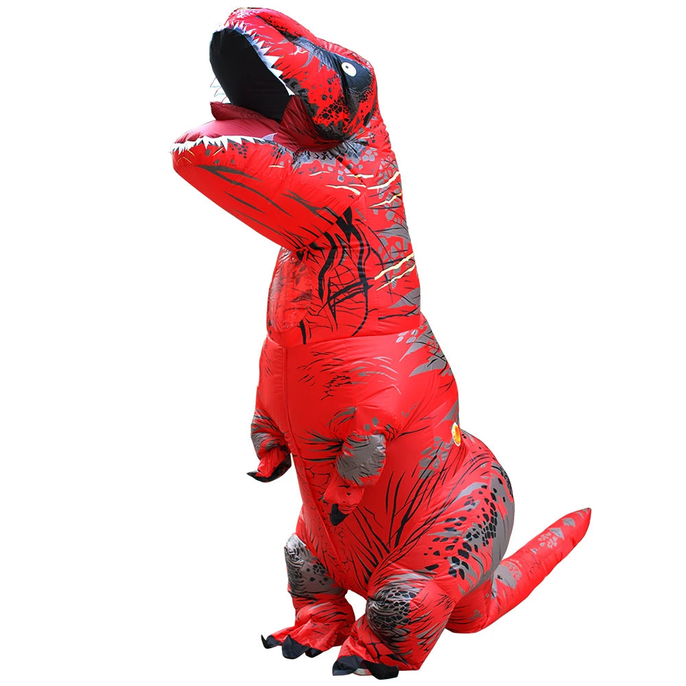 Halloween Mascot T-Rex Dinosaur Inflatable Costume Cartoon Doll Props Cosplay for Adult Kid Cosplay Christmas Funny Suits