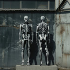 Halloween Men Women Skeleton Cosplay Jumpsuit and Mask Party Skull Steampunk Costume Elastic Bodysuits Romper