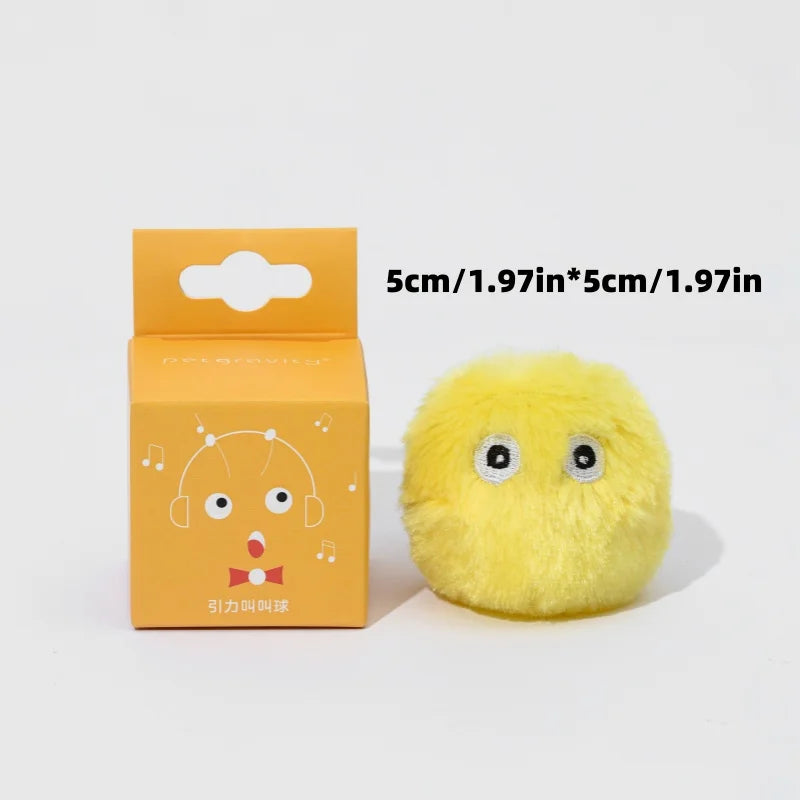 Interactive Cat Toy – Electric Squeaky Ball with Catnip