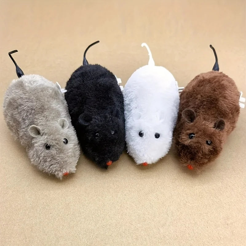 Wind Up Mouse Toy for Cats, Interactive Moving Cat Toy