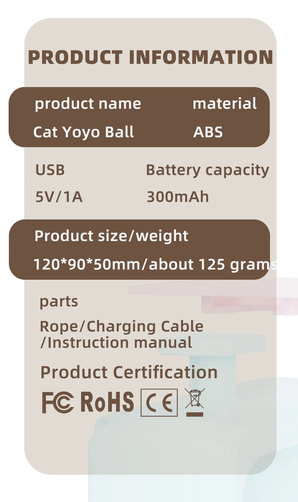 Automatic Interactive Cat Toy with Flying Feather & Elastic Rope