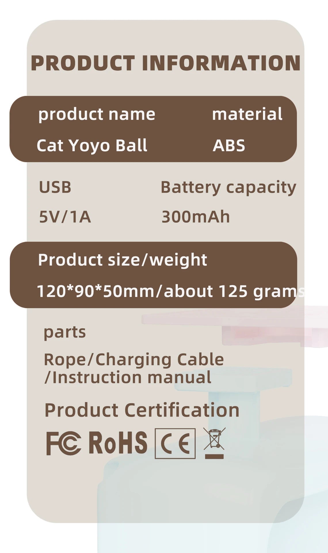 Automatic Interactive Cat Toy with Flying Feather & Elastic Rope
