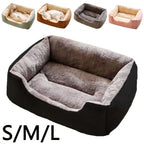Plush Cat Bed Soft Cushion Pet Bed for Cats & Small Dogs