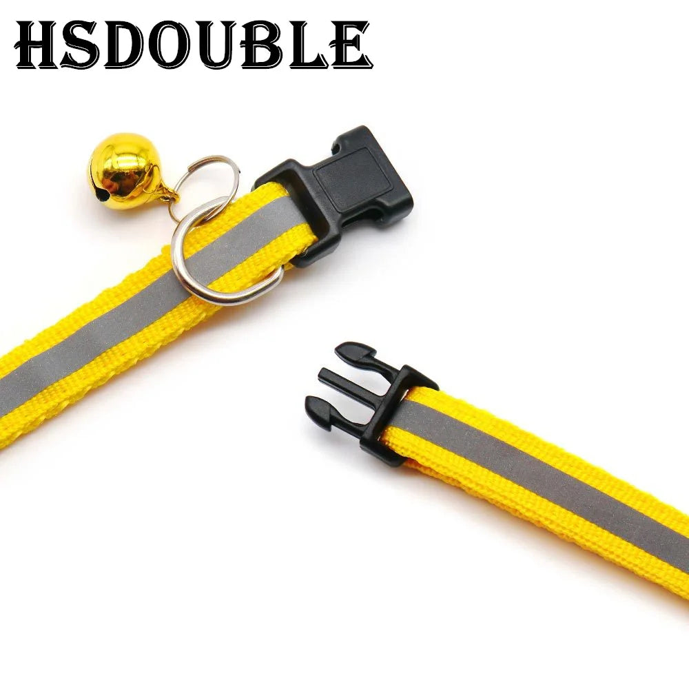 Reflective Cat Collars – 2 Pack Adjustable Collars with Bells