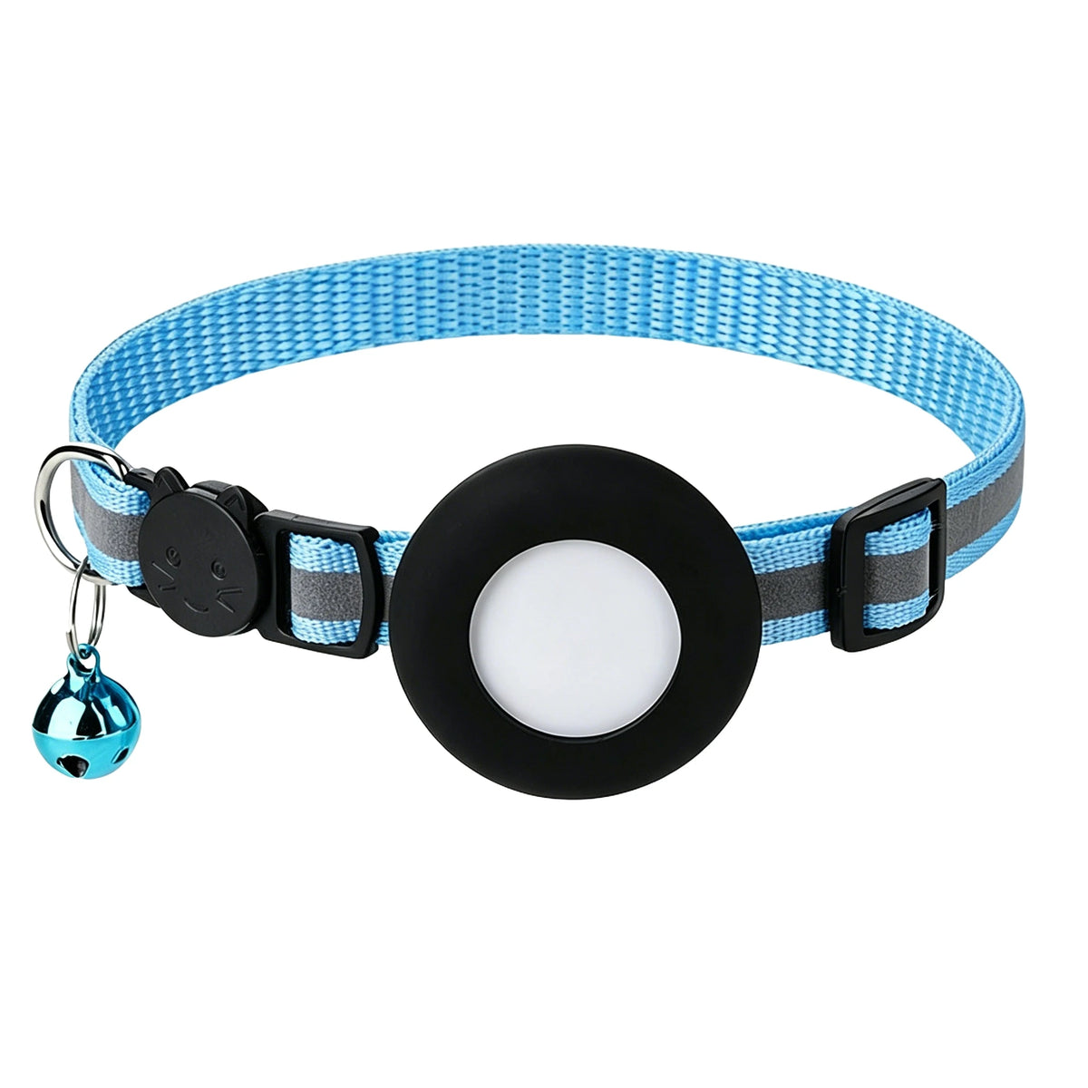 AirTag Cat Collar, Reflective Breakaway Collar with Bell