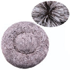 40-90cm 6 Sizes Round Pet Bed for Large Dog Bed Super Soft Cat Bed Plush Dog House for Medium Dog House Winter Warm Sleeping