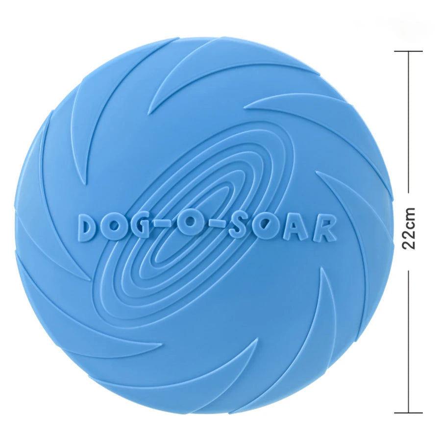 Dog Flying Disc, Soft Rubber Outdoor Toy for Training and Fetch