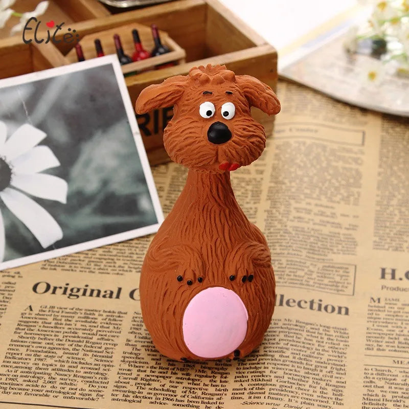 Dog Squeaky Chew Toy – Rubber Dental Toy for Dogs