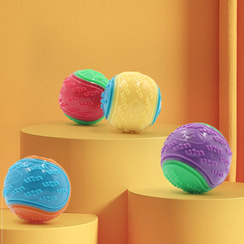 Squeaky Dog Ball – Interactive TPR Teeth Cleaning Toy
