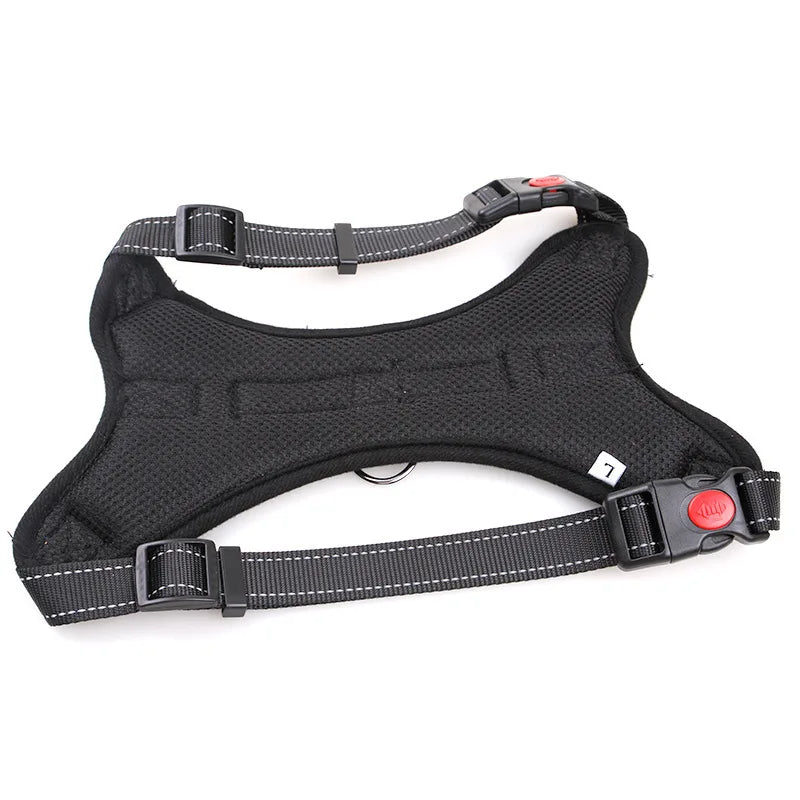 Dog Harness – Reflective Padded Nylon Vest with Quick Release