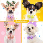 Pet Bow Collar Adjustable Lace Dog & Cat Necktie Set