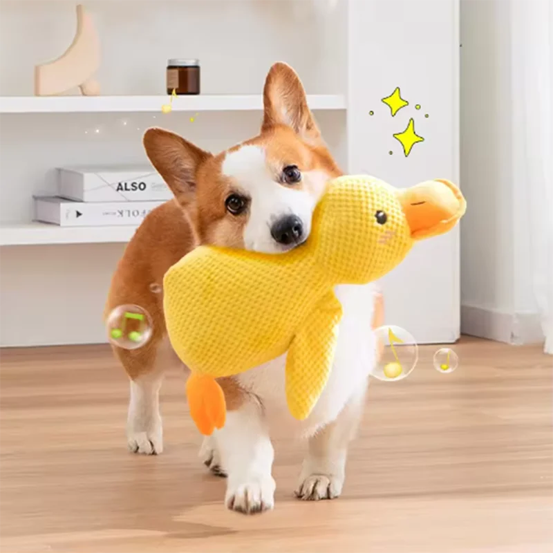 Dog Duck Plush Toy – Soft Squeak Companion for Dogs | Fun & Comfort