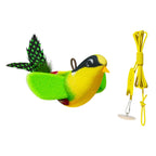 Interactive Bird Cat Toy, Hanging Plush Toy with Sound