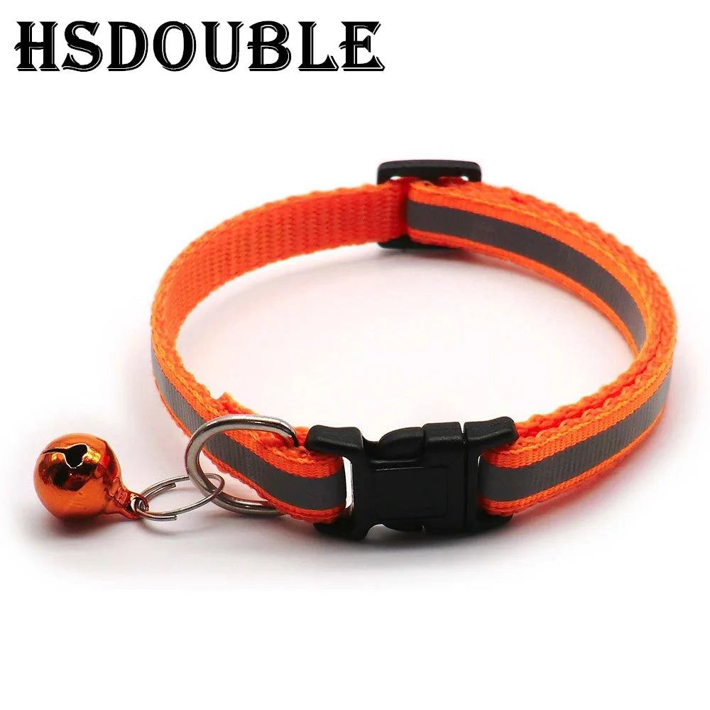 Reflective Cat Collar with Bell, Adjustable Breakaway 2-Pack