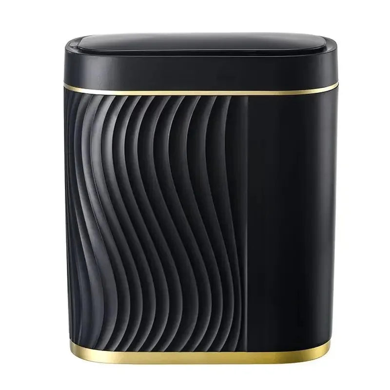 Intelligent Sensing Garbage Can Household Light Luxury Automatic Toilet Toilet Narrow Slit with Cover Electric Garbage Basket