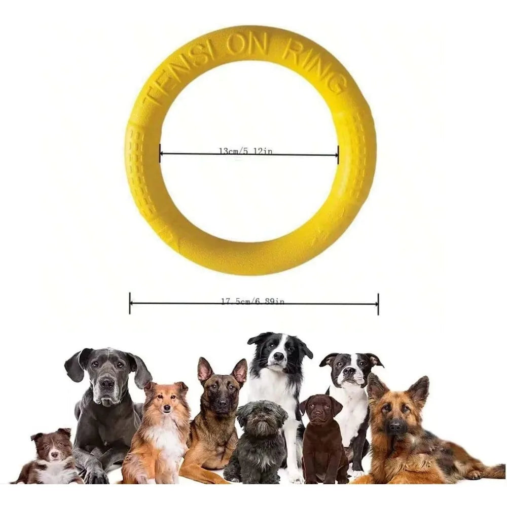 Dog Pull Ring Toy, Interactive EVA Training & Floating Toy