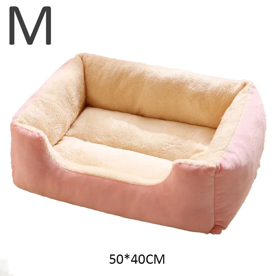 Cat Bed, Soft Plush Kitten Sleeping Cushion for Home