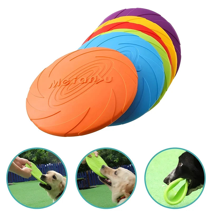 Dog Flying Disc – TPR Interactive Fetch Toy for Outdoor Play